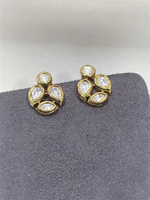 Goldplated Mini Polki Studs