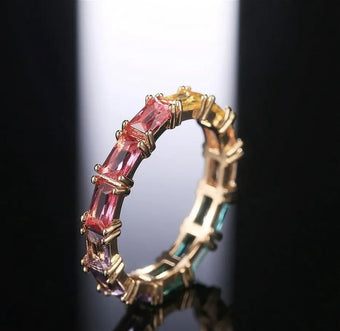 Multi colored stones Band